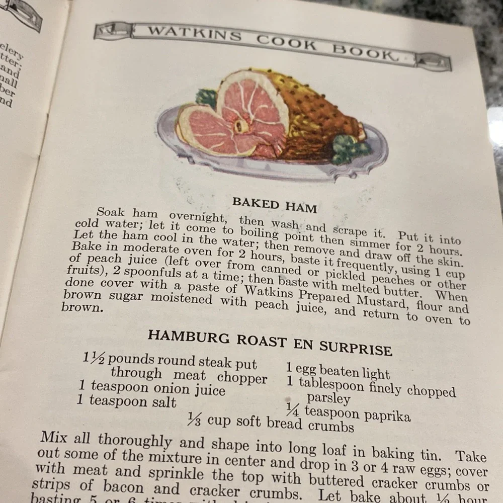Antique 1st Edition 1925 Watkins Cook Book!